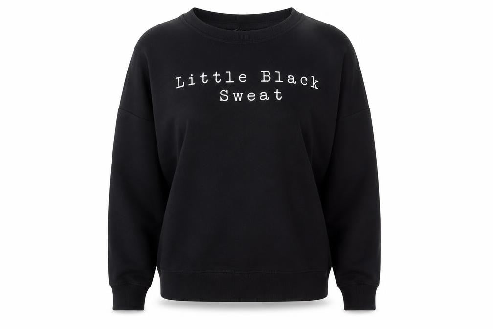 New Look Womens Black Cotton Pullover Sweatshirt Size S Pullover - Little black sweat