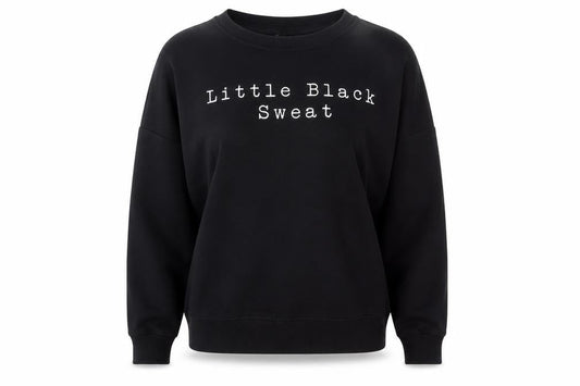 New Look Womens Black Cotton Pullover Sweatshirt Size S Pullover - Little black sweat