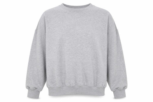 missgui Womens Grey Cotton Pullover Sweatshirt Size 12 Pullover