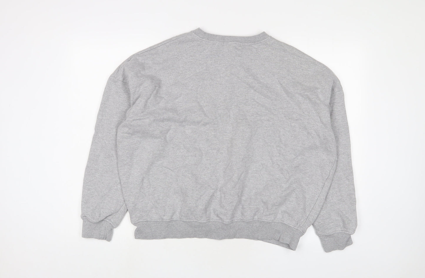 missgui Womens Grey Cotton Pullover Sweatshirt Size 12 Pullover