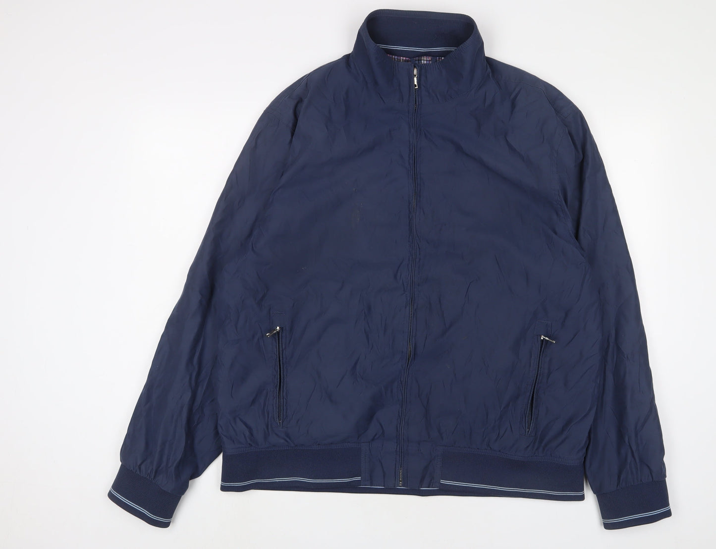 Marks and Spencer Mens Blue Jacket Size XL Zip