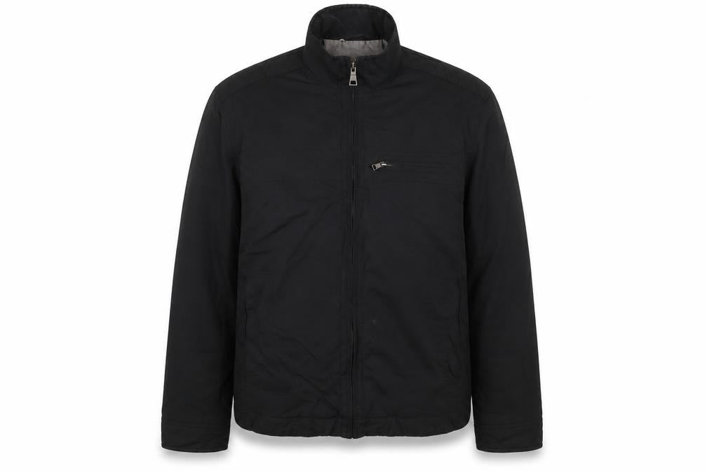 Autograph Mens Black Jacket Coat Size M Zip