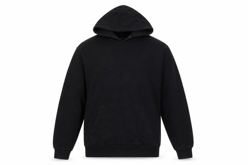 ASOS Mens Black Cotton Pullover Hoodie Size L