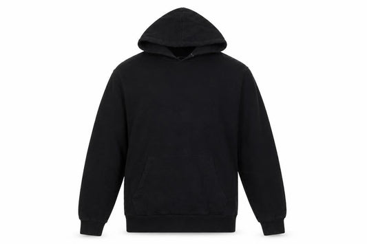 ASOS Mens Black Cotton Pullover Hoodie Size L