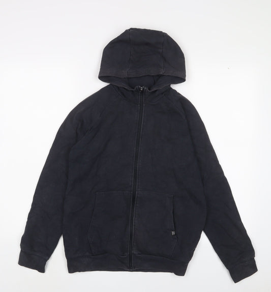 NEXT Boys Blue Cotton Full Zip Hoodie Size 13 Years Zip