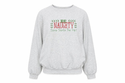 Hanes Herway Womens Grey Cotton Pullover Sweatshirt Size L Pullover - Christmas