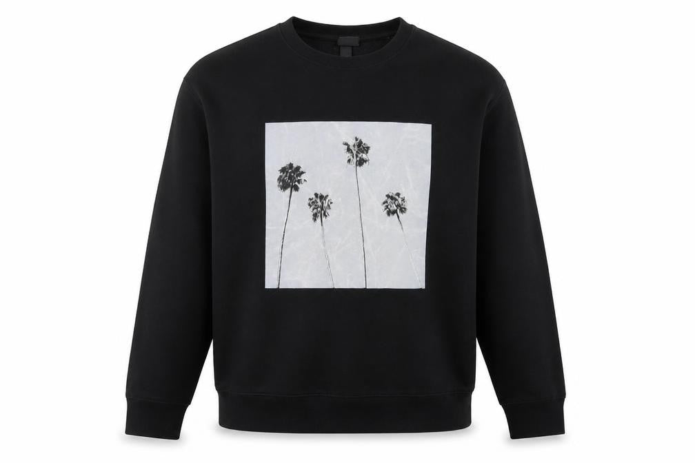 H&M Mens Black Cotton Pullover Sweatshirt Size M