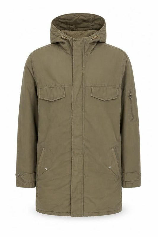 Linea Mens Green Jacket Coat Size S Zip
