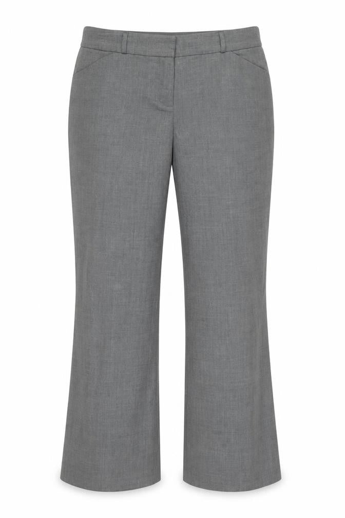 Paraphrase Womens Grey Polyester Trousers Size 16 L30 in Regular Hook & Eye