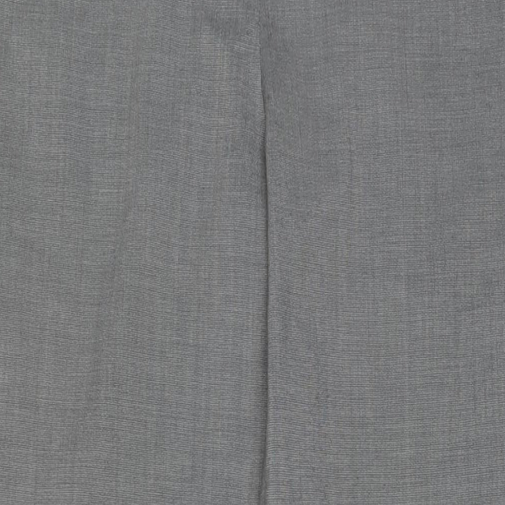 Paraphrase Womens Grey Polyester Trousers Size 16 L30 in Regular Hook & Eye