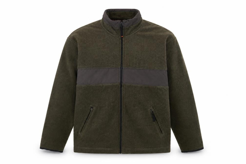 Authentic Mens Green Jacket Size L Zip