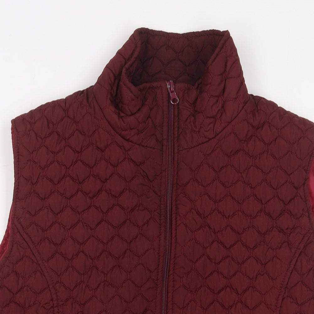 Rut Womens Red Gilet Jacket Size L Zip