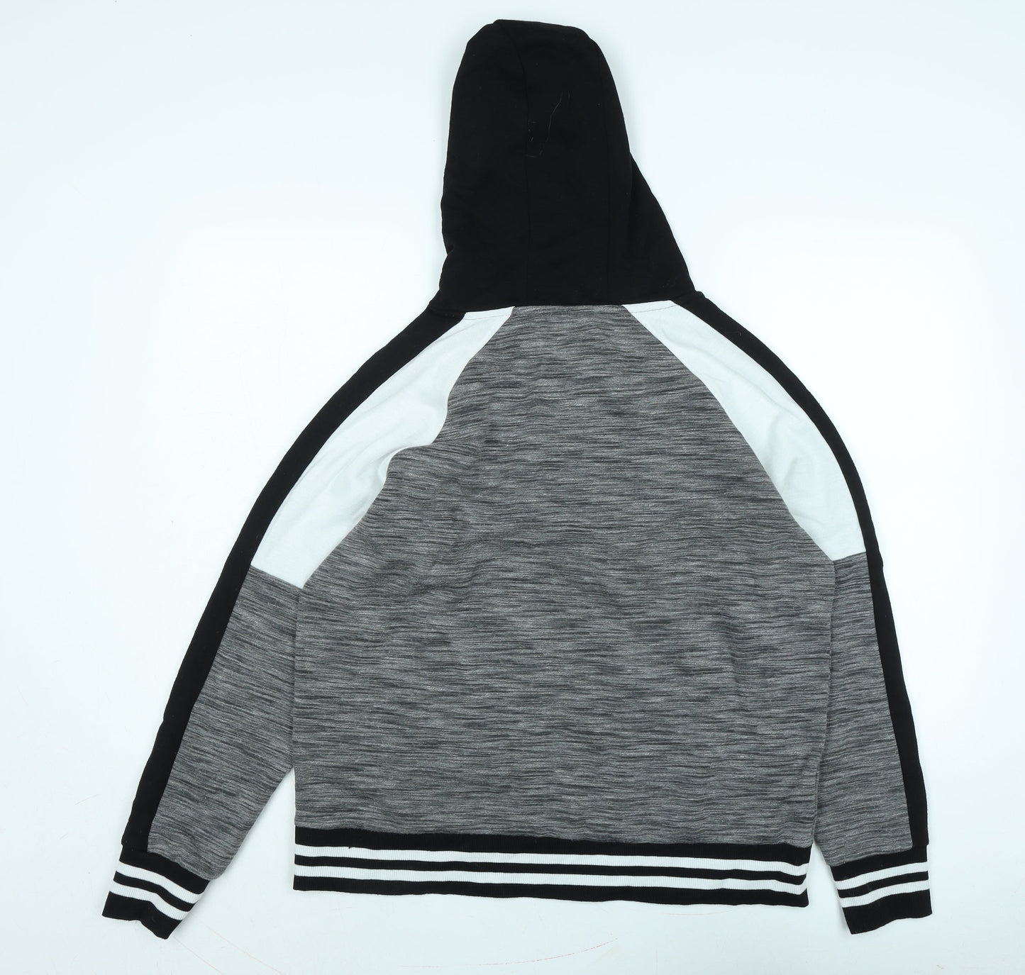 Souluxe Mens Grey Polyester Pullover Hoodie Size L - Logo