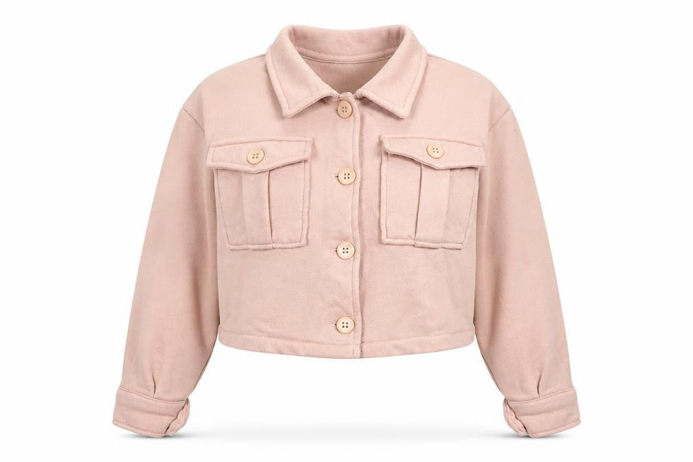 Stylewise Womens Pink Jacket Size M Button - Logo