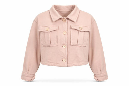 Stylewise Womens Pink Jacket Size M Button - Logo