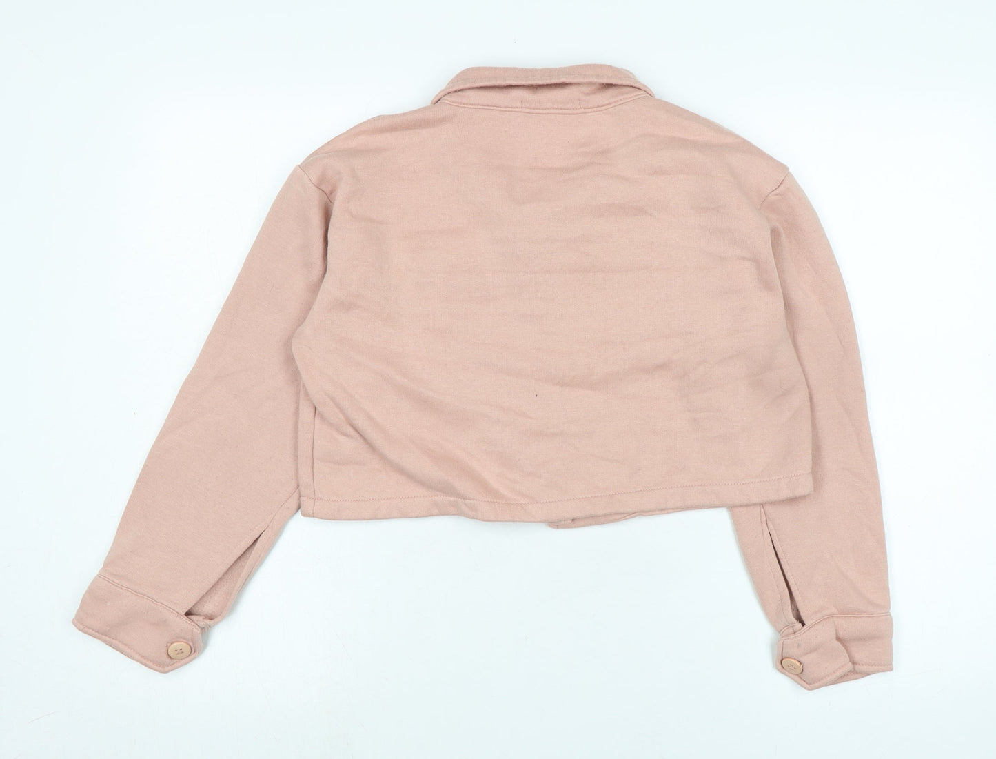 Stylewise Womens Pink Jacket Size M Button - Logo