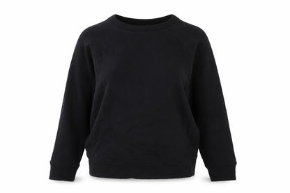 Goodmove Womens Black Polyester Pullover Sweatshirt Size 12 - Logo