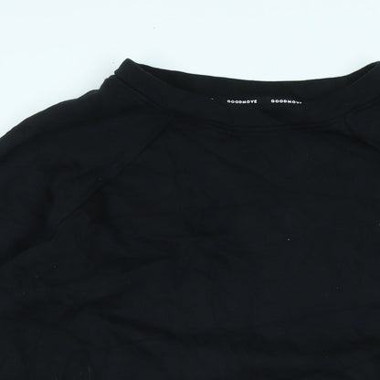 Goodmove Womens Black Polyester Pullover Sweatshirt Size 12 - Logo