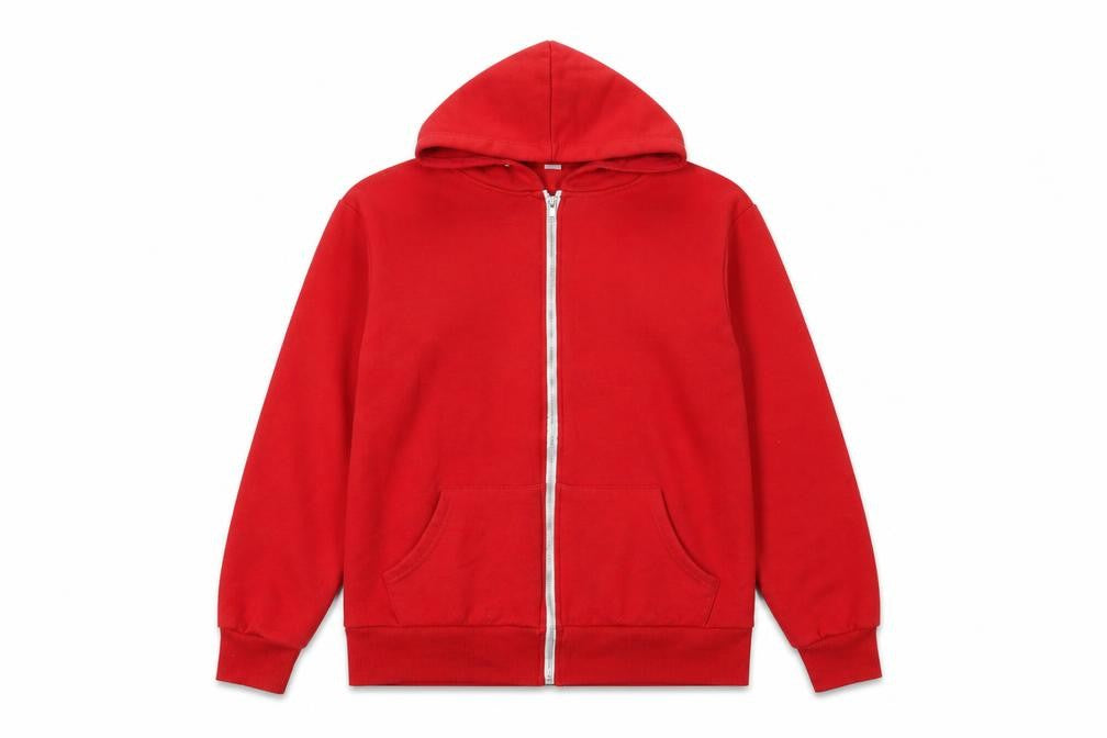 American authentic Womens Red Jacket Size L Zip - Logo