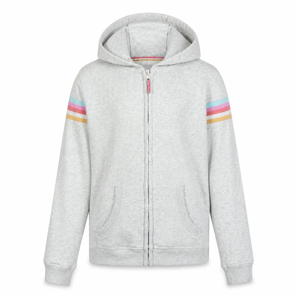 Nutmeg Girls Grey Jacket Size 13-14 Years Zip - Logo