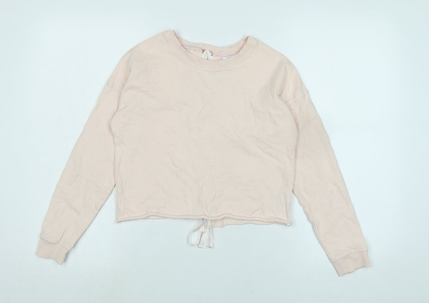 Miss Selfridge Womens Pink Polyester Pullover Sweatshirt Size 4 - Logo