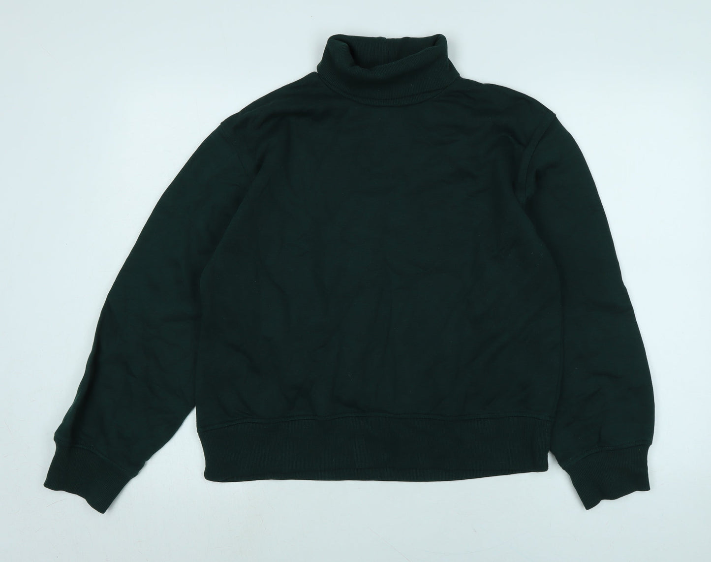 Zara Womens Green Polyester Pullover Sweatshirt Size M