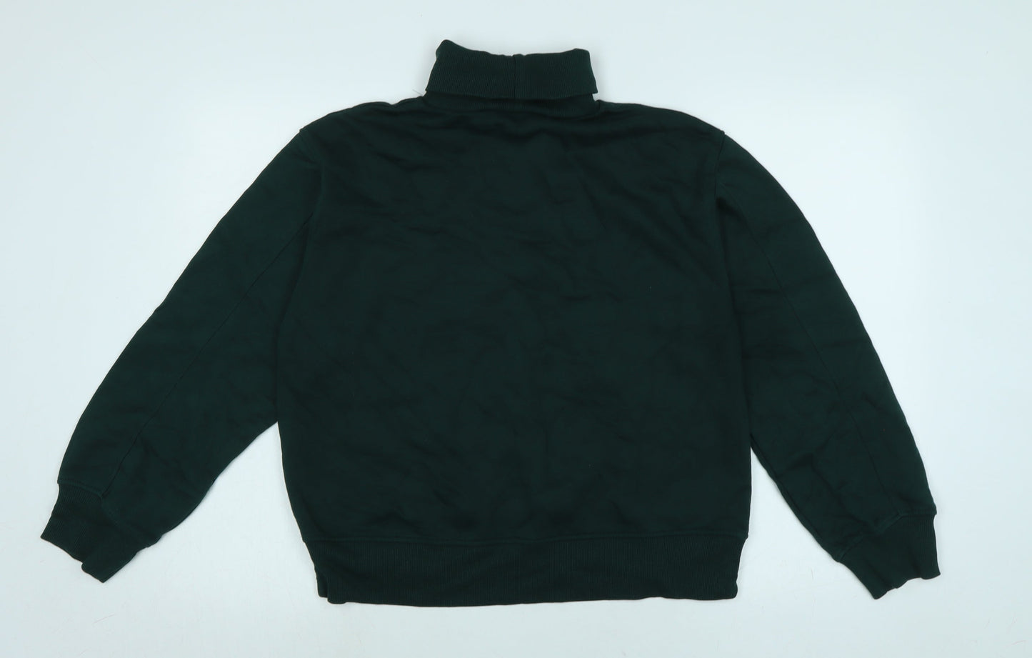 Zara Womens Green Polyester Pullover Sweatshirt Size M
