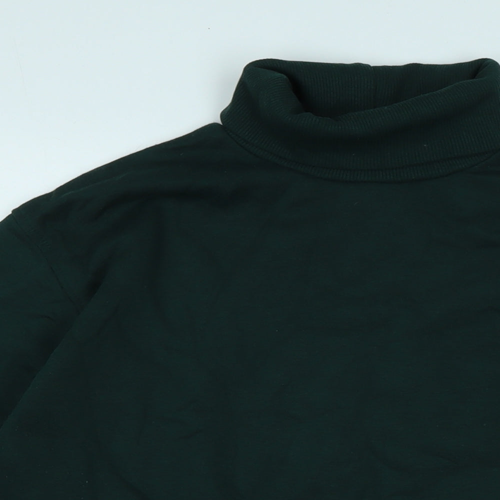 Zara Womens Green Polyester Pullover Sweatshirt Size M