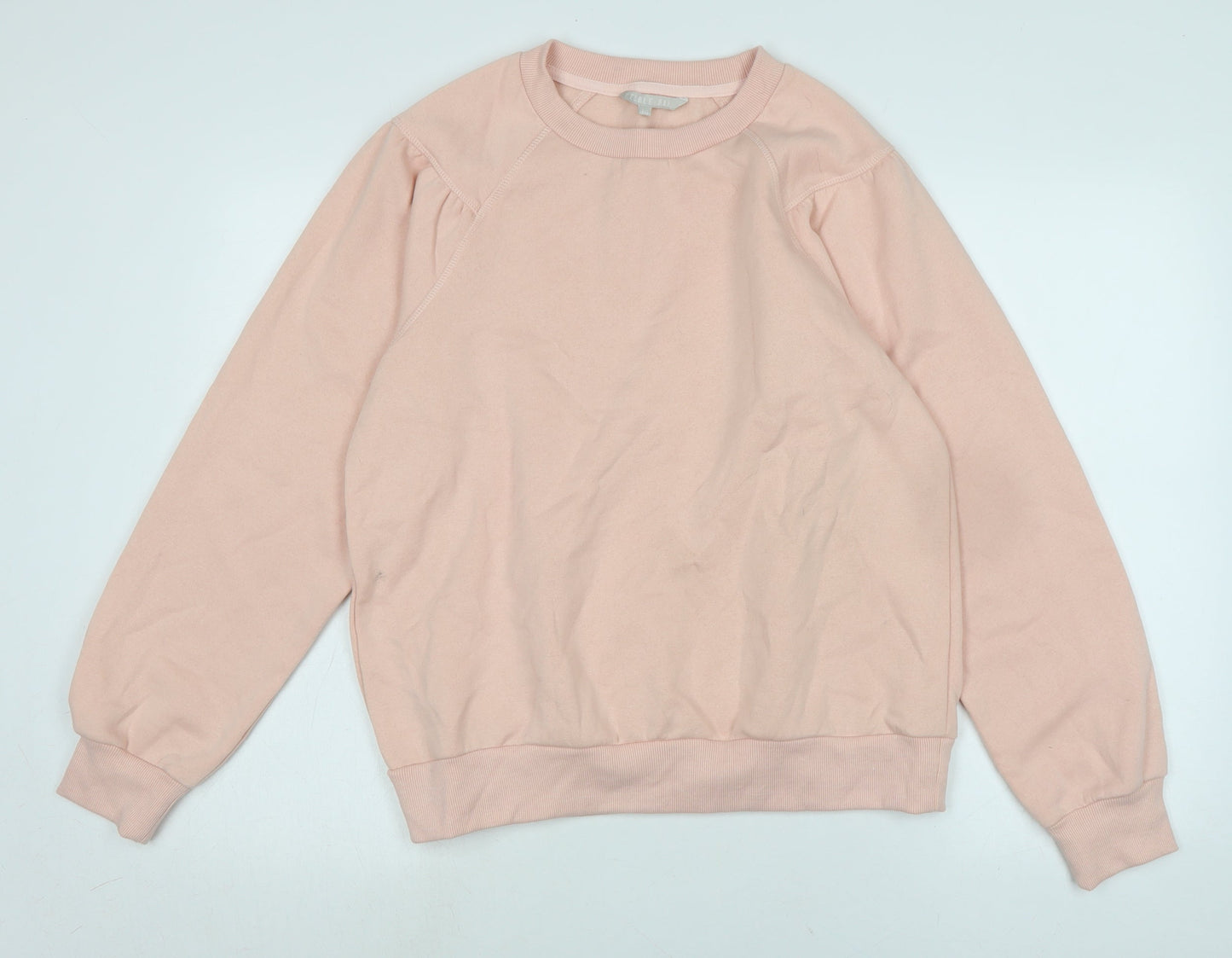 pebble bay Womens Orange Polyester Pullover Sweatshirt Size 14