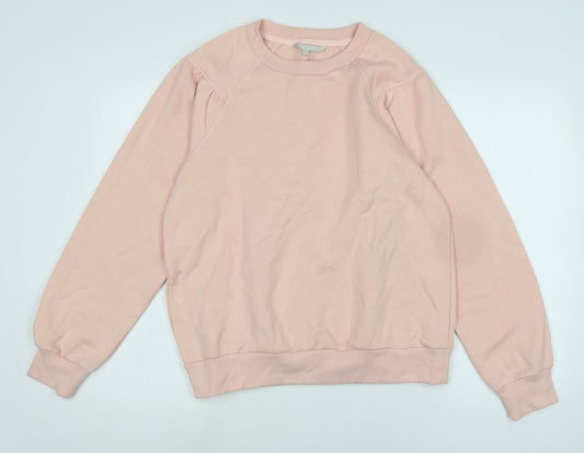 pebble bay Womens Orange Polyester Pullover Sweatshirt Size 14