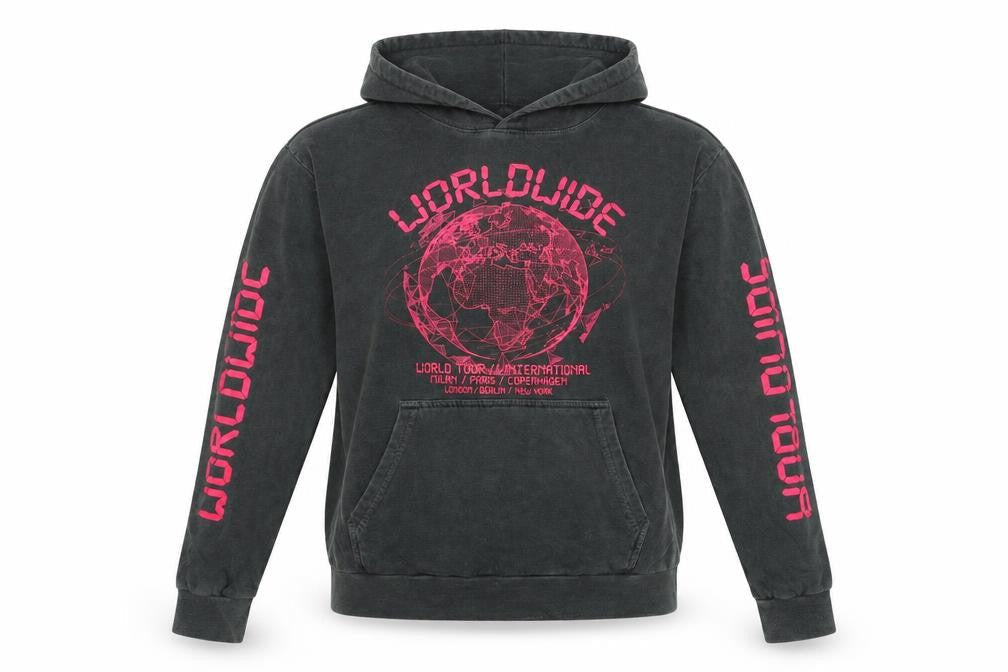 PRETTYLITTLETHING Womens Grey Polyester Pullover Hoodie Size S