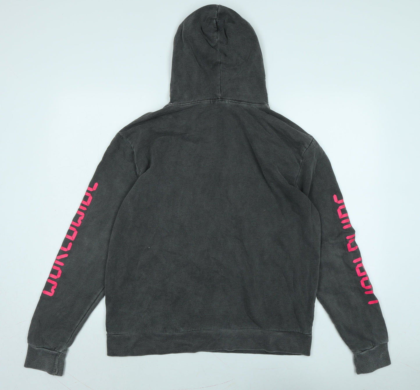 PRETTYLITTLETHING Womens Grey Polyester Pullover Hoodie Size S