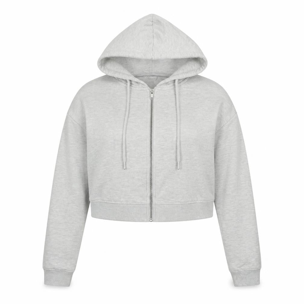 PRETTYLITTLETHING Womens Grey Jacket Size 16 Zip