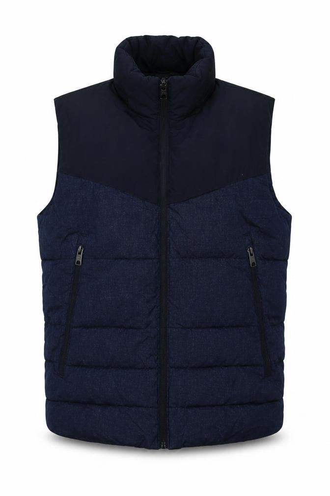 Origional denim Mens Blue Gilet Waistcoat Size L Zip