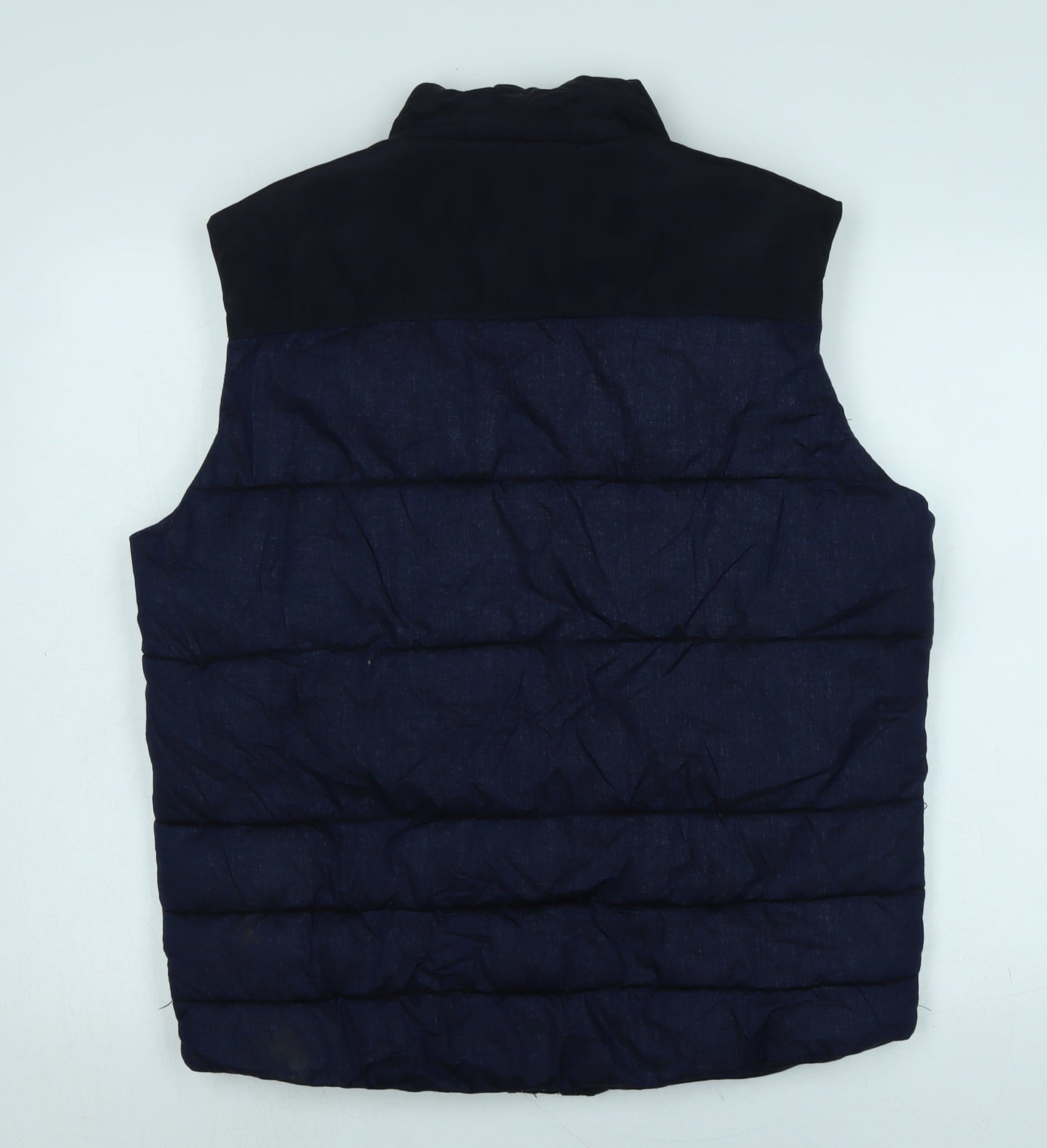Origional denim Mens Blue Gilet Waistcoat Size L Zip