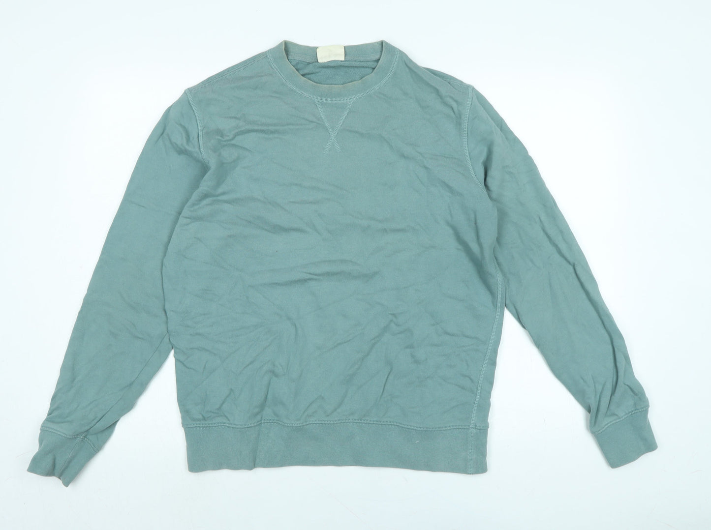 Marks and Spencer Womens Blue Cotton Pullover Sweatshirt Size M