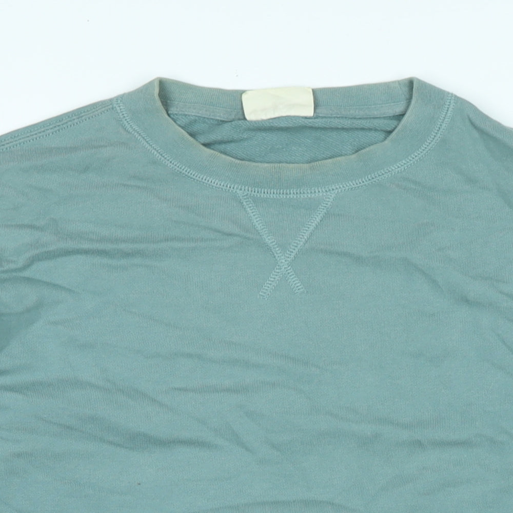 Marks and Spencer Womens Blue Cotton Pullover Sweatshirt Size M