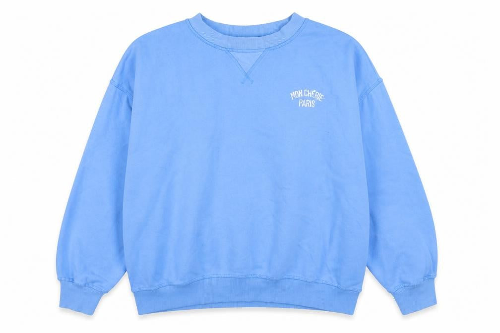 H&M Womens Blue Polyester Pullover Sweatshirt Size L