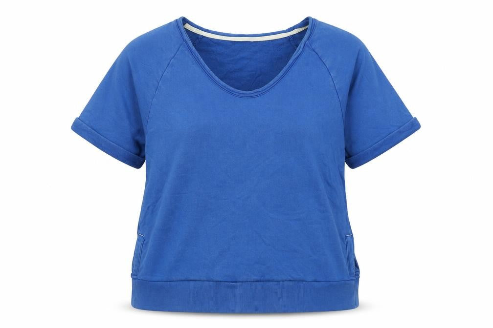 Per Una Womens Blue Polyester Pullover Sweatshirt Size S