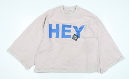 Little sunny bite Womens Pink Polyester Pullover Sweatshirt Size L