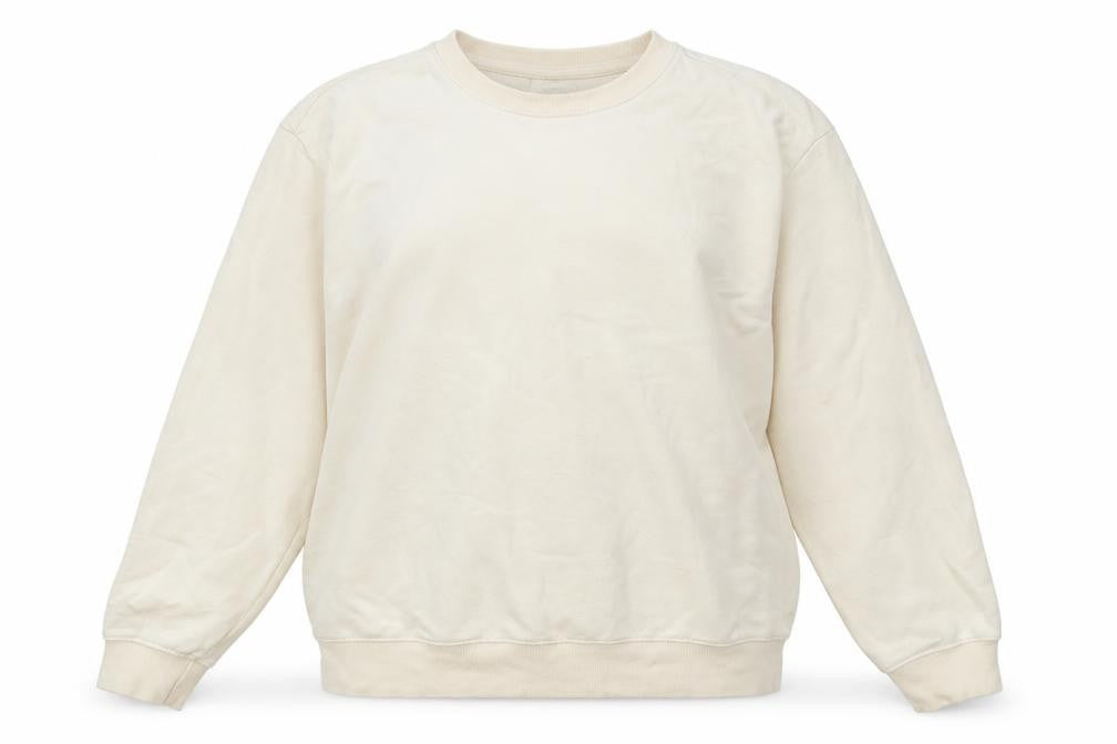 H&M Womens Beige Polyester Pullover Sweatshirt Size S