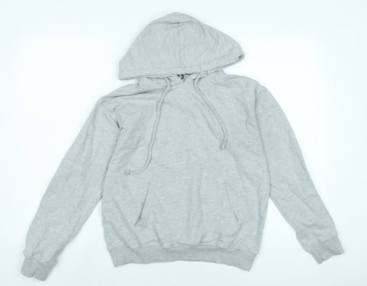 Missguided Womens Grey Polyester Pullover Hoodie Size 8