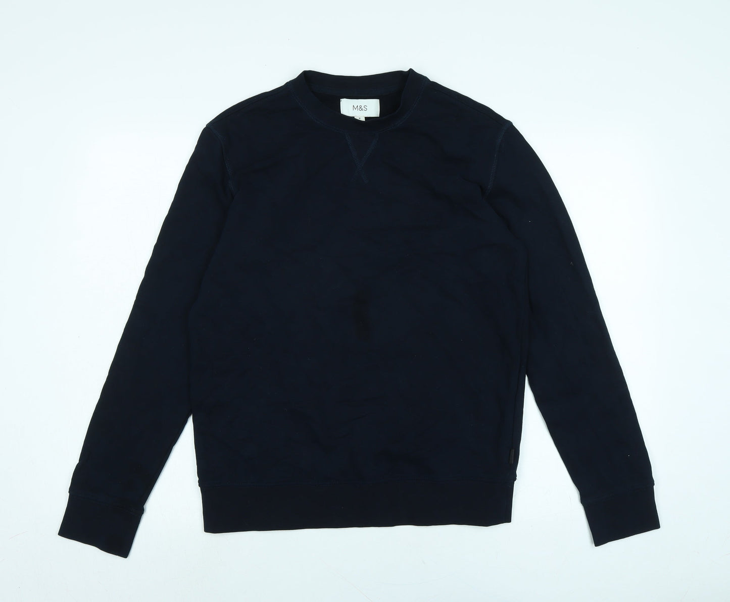 Marks and Spencer Womens Blue Polyester Pullover Sweatshirt Size M