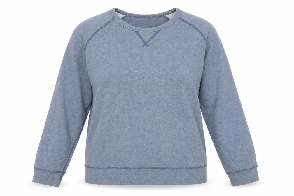 Uniqlo Womens Blue Polyester Pullover Sweatshirt Size L