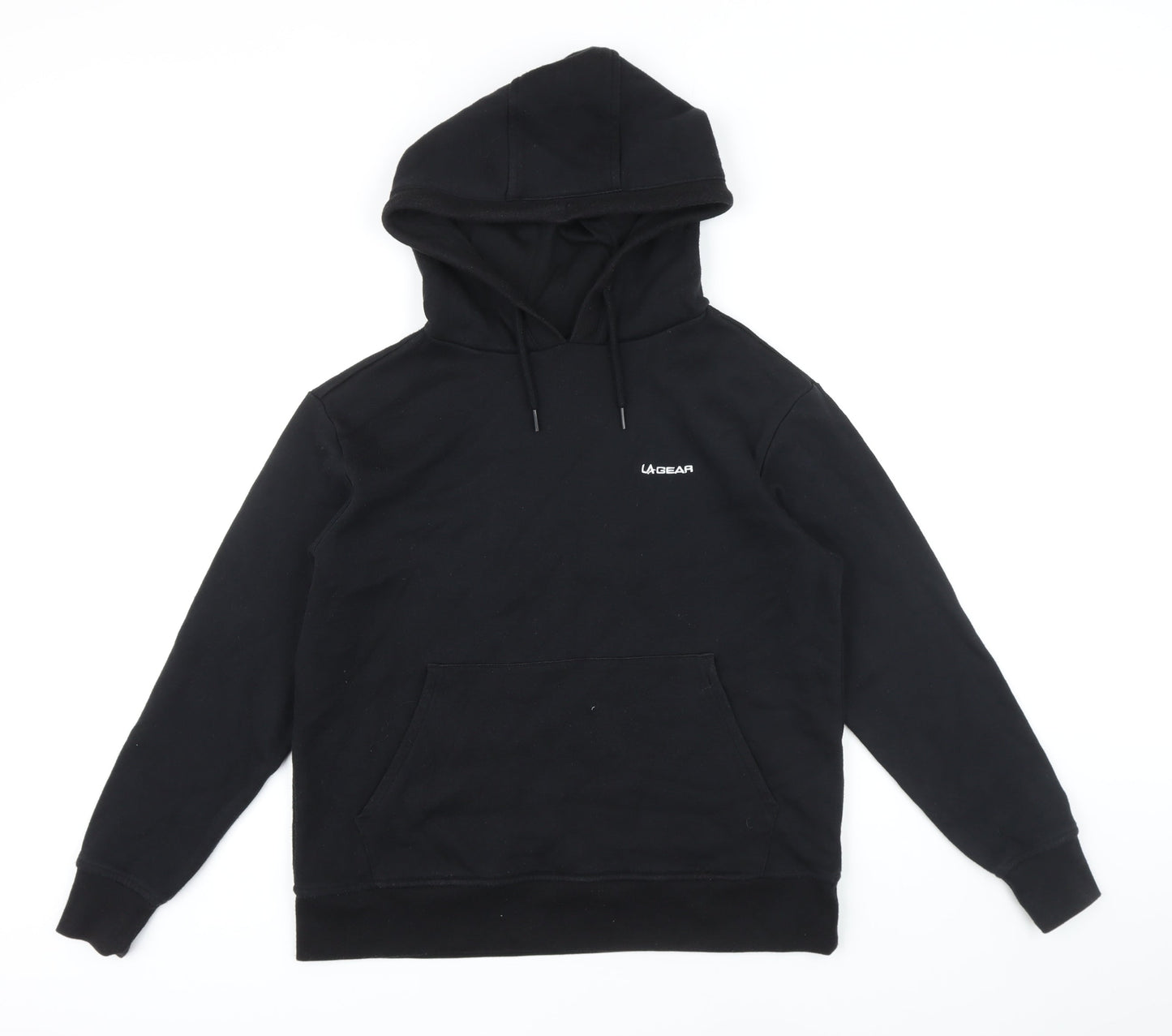 LA Gear Womens Black Polyester Pullover Hoodie Size 10