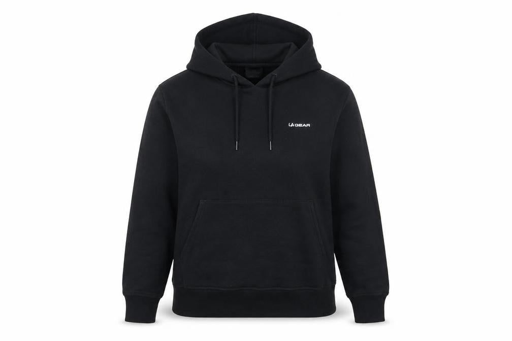 LA Gear Womens Black Polyester Pullover Hoodie Size 10