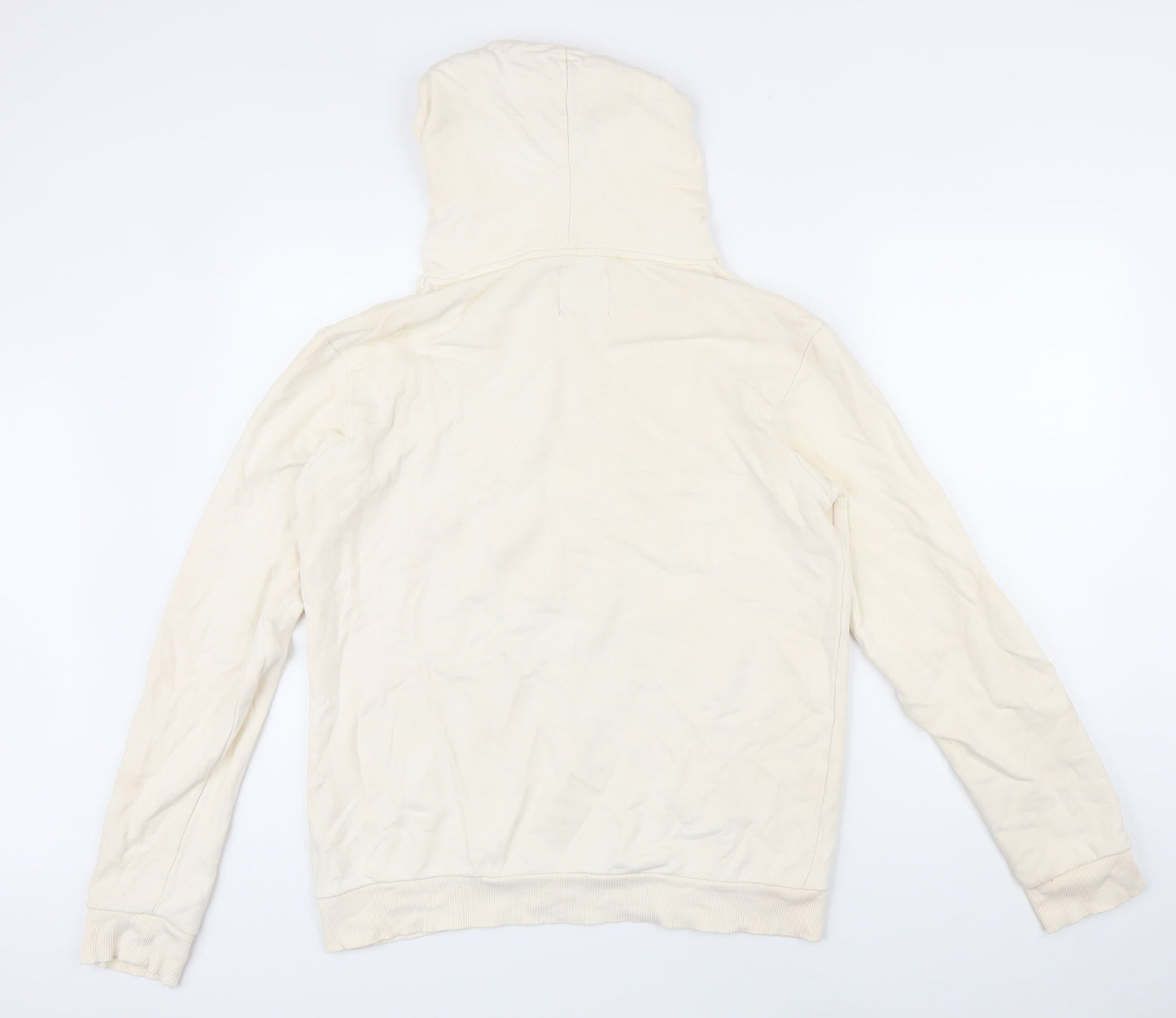 Koton Womens Ivory Cotton Pullover Hoodie Size M