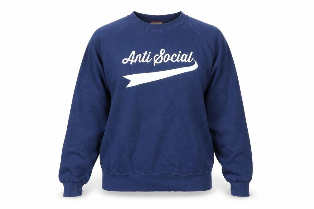 Pickle Womens Blue Cotton Pullover Sweatshirt Size M