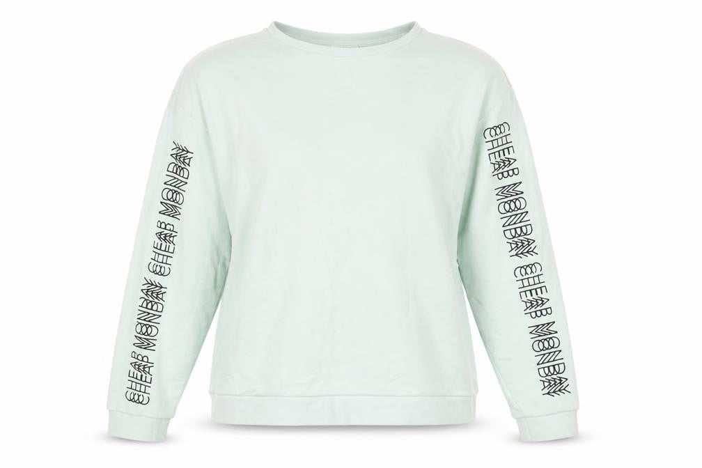 Cheap Monday Womens Green Polyester Blend Pullover Sweatshirt Size M