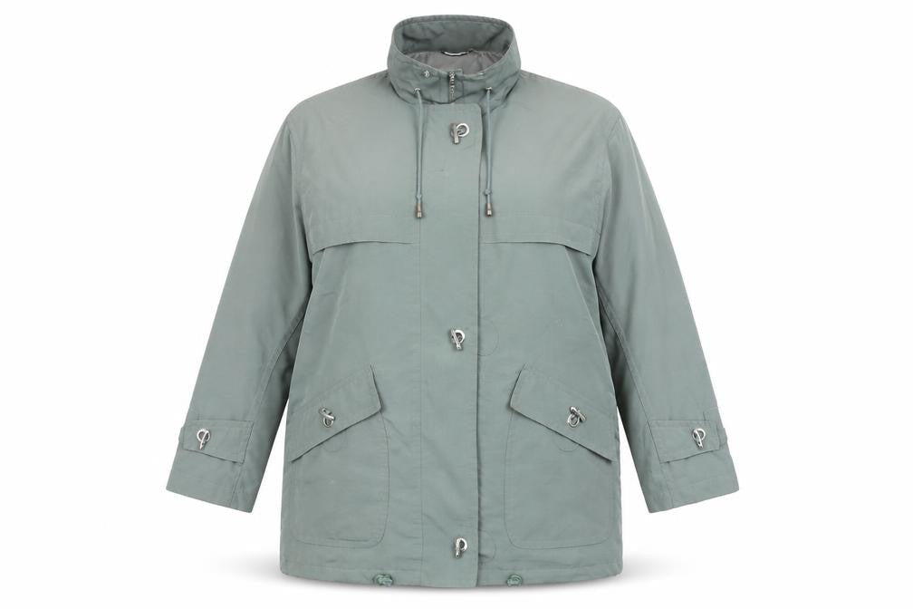 Dannimac Womens Green Jacket Coat Size 16 Zip